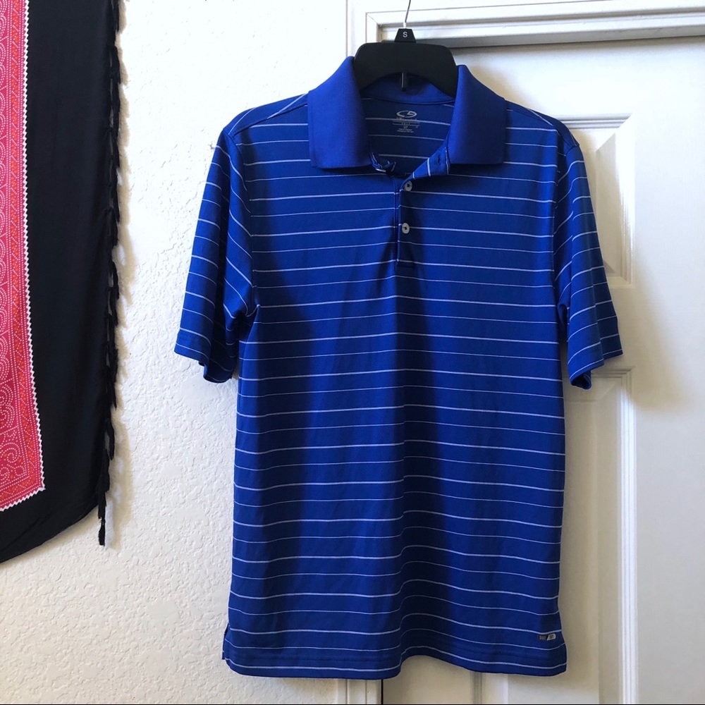 Champion C9 Blue Striped Polo Shirt